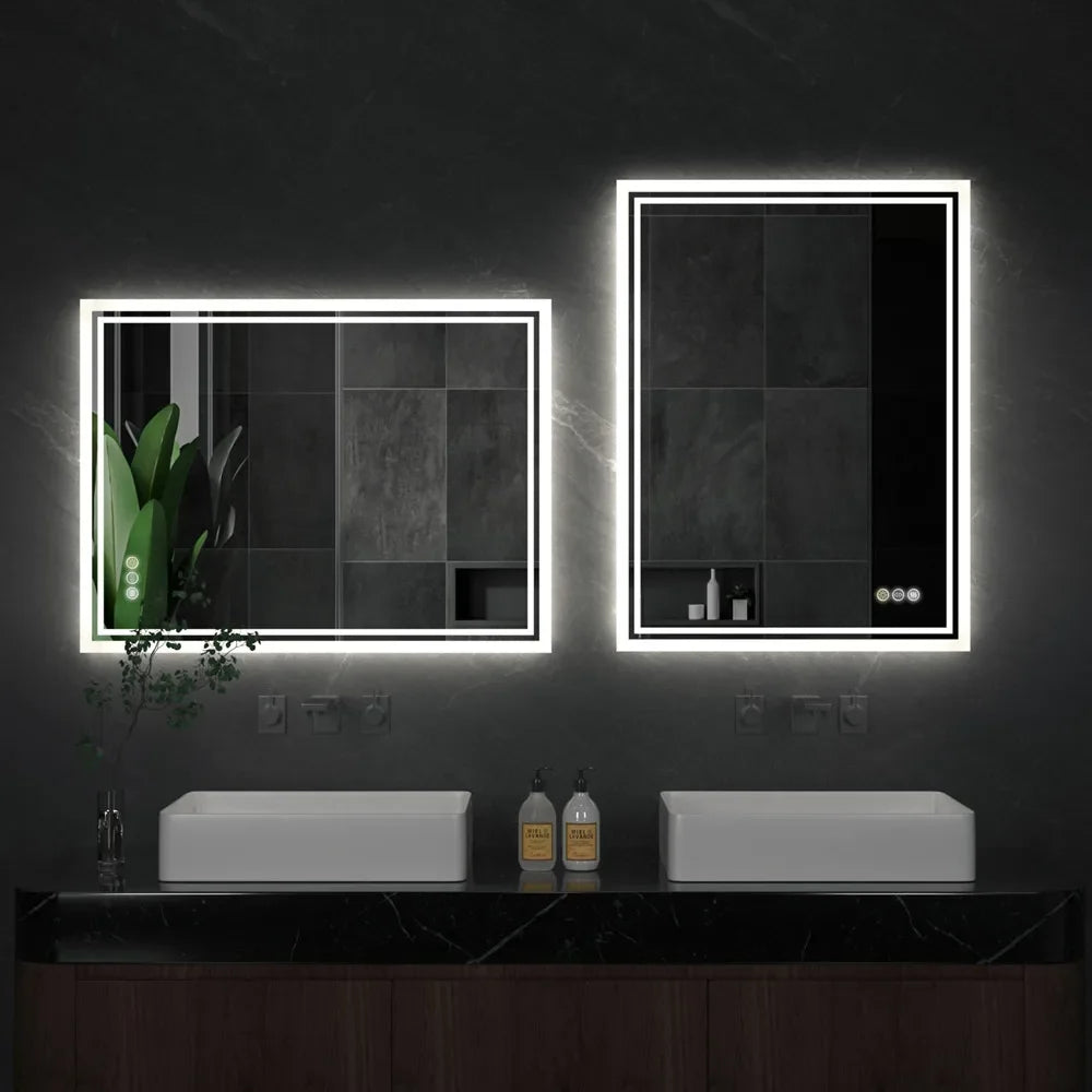 LED Bathroom Mirror – Frameless Dimmable Anti-Fog Design
