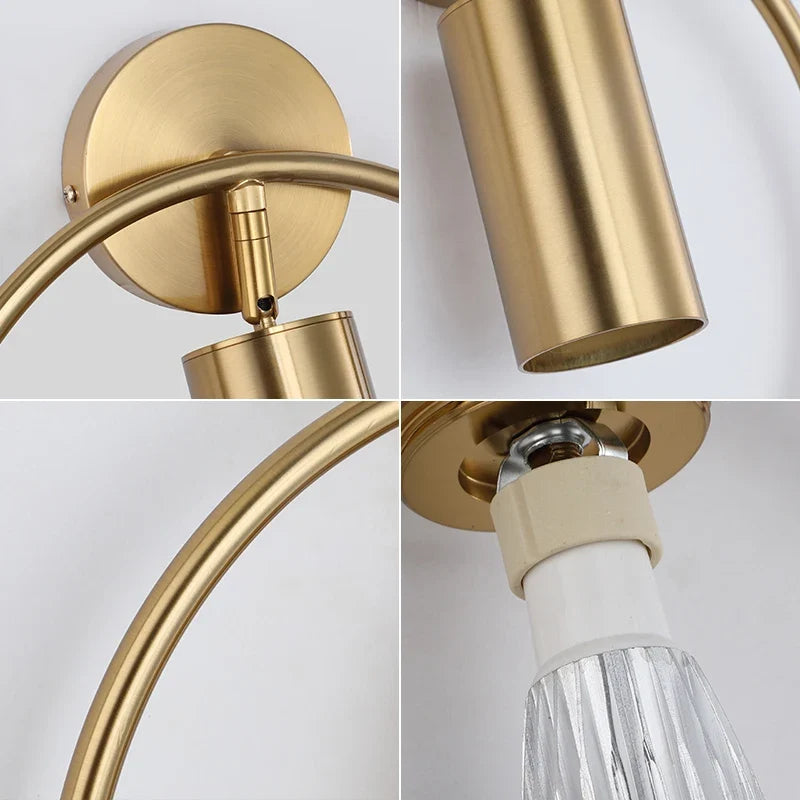 Halo Wall Light | Nordic Gold Minimalist Design