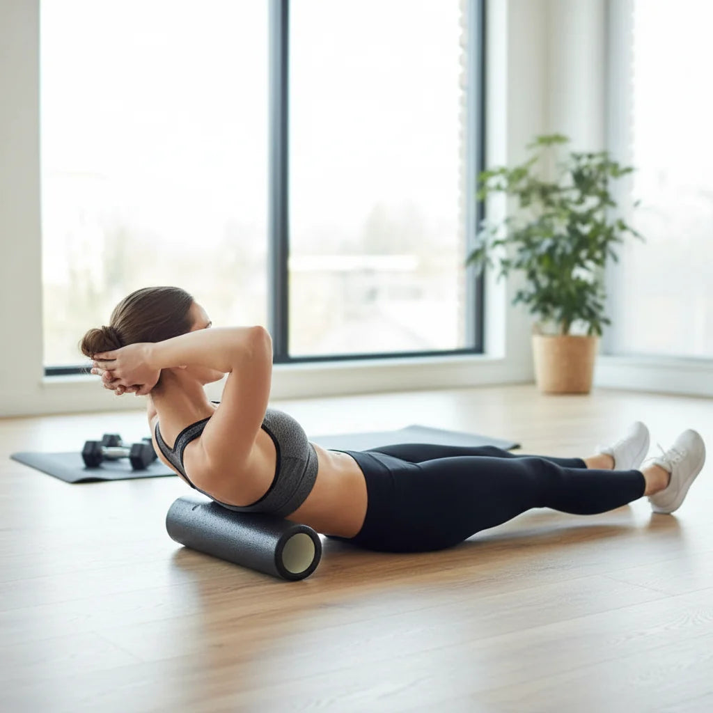 Treino de Recuperação Muscular com Rolo de Espuma