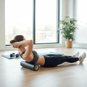 Treino de Recuperação Muscular com Rolo de Espuma