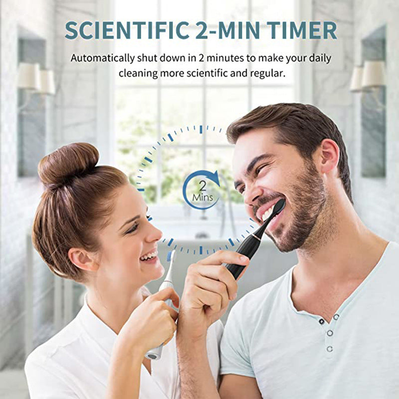 Escova de Dentes Elétrica Ultrassônica Recarregável