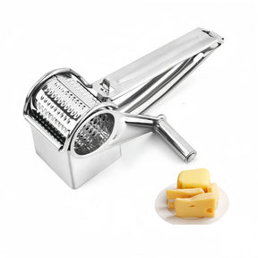 Ralador de Queijo Rotativo – Manivela de Aço Inoxidável e Triturador de Cozinha Fácil