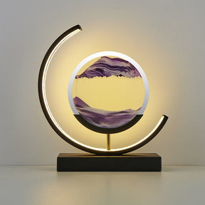 Quicksand Sand Art LED Table Lamp – Moving Sand Ambient Light – Purple, Black – product image 14