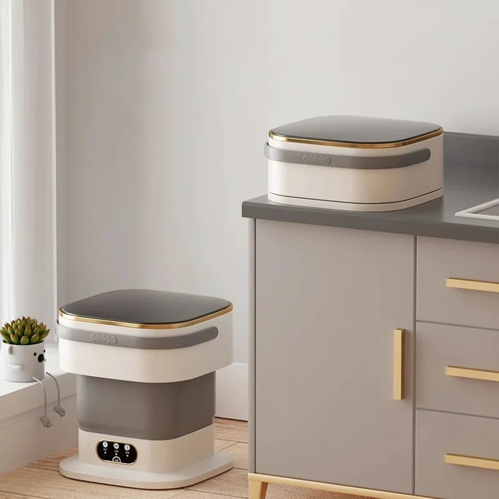Máquina de Lavar Portátil Mini Dobrável Compacta