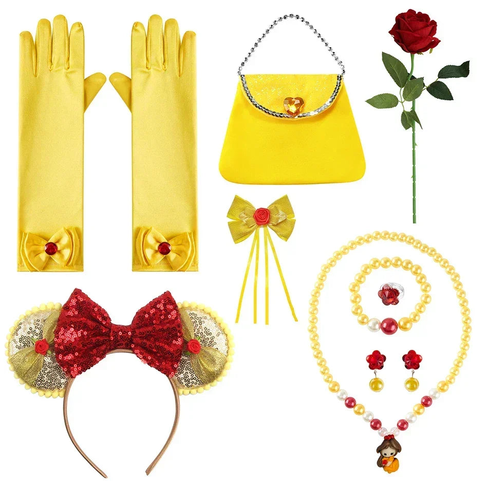 Conjunto de Fantasia de Princesa com Acessórios para Meninas