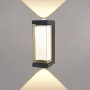 Arandela de Parede LED Moderna | Luminária Externa à Prova d'Água de Facho Duplo