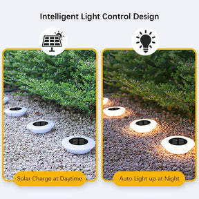 Solar Ground Light 4-Pack – 14 LEDs & 360° Ground Illumination