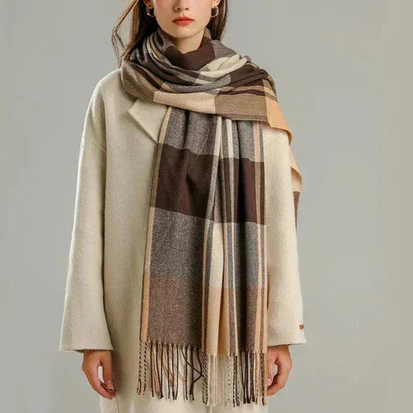 Cachecol de Caxemira de Luxo – Elegante, Quente, Macio e Unissex para o Inverno