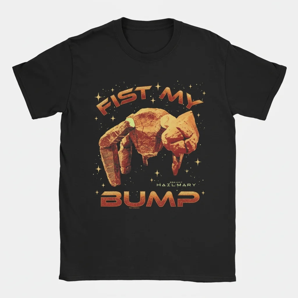 Camiseta com Estampa Divertida de Espaço Projeto Rocky Camiseta Casual