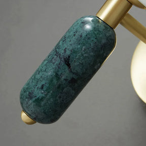 Marble & Glass Wall Lamp | Gold Finish Modern Sconce