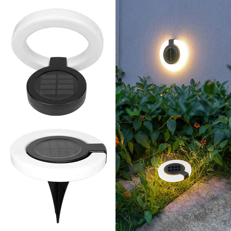 Luminária Solar de Espeto para Jardim – Cabeça Ajustável em 360° e Resistente a Intempéries IP65