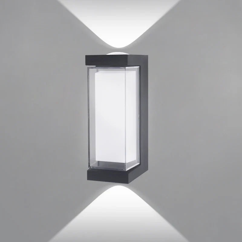 Arandela de Parede LED Moderna | Luminária Externa à Prova d'Água de Facho Duplo