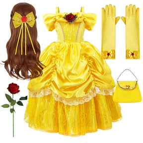 Conjunto de Fantasia de Princesa com Acessórios para Meninas