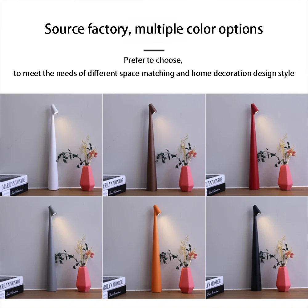 Rechargeable LED Table Lamp – Touch Dimmable