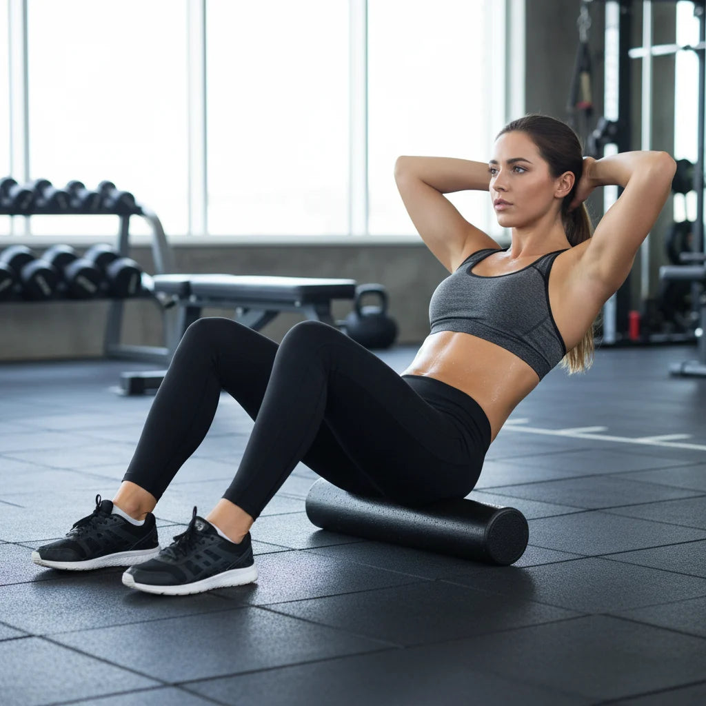 Treino de Recuperação Muscular com Rolo de Espuma