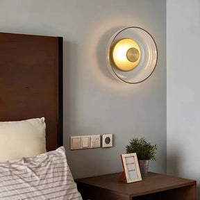 Arandela de Parede LED de Vidro Nórdico | Luminária de Parede Decorativa Redonda Moderna