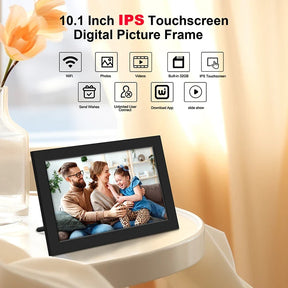 Porta-Retrato Digital WiFi – Tela Touch IPS HD, 32GB