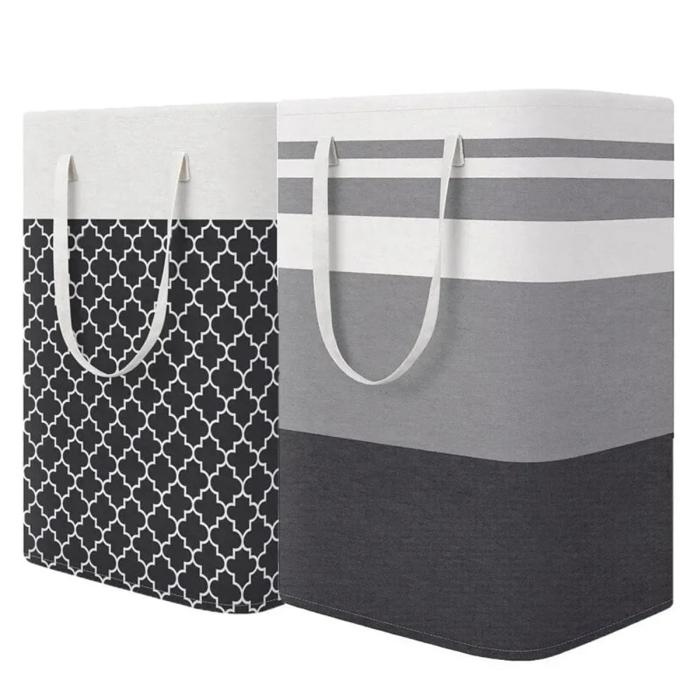 75L Waterproof Laundry Basket – Foldable Fabric Hamper with Handles