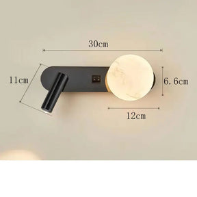 Arandela de Parede Dupla LunarBeam | Design Nórdico Moderno para Cabeceira