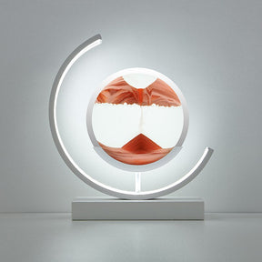 Luminária de Mesa LED Art de Areia Movediça – Luz Ambiente de Areia em Movimento