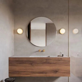 Nordic Globe Glass Wall Lamp | Minimalist Modern Bathroom & Bedroom Light