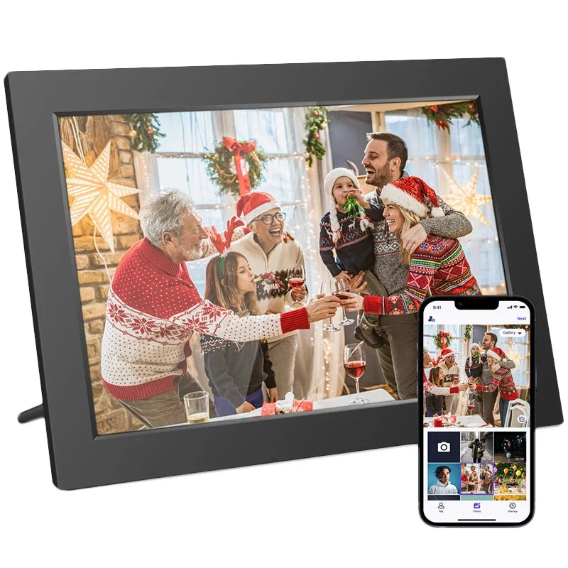 Porta-Retrato Digital WiFi – Tela Touch IPS HD, 32GB