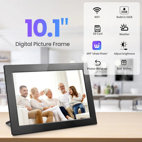 Porta-Retrato Digital WiFi – Tela Touch IPS HD, 32GB