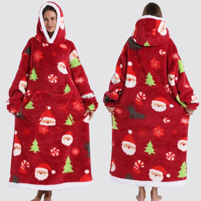 Blanket Hoodie Oversized Wearable Hooded Blanket Adult