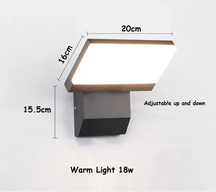 Foldable Outdoor Wall Light – IP65 LED with Motion Sensor Option