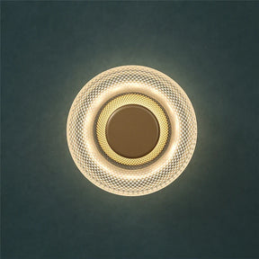 Arandela de Vidro Colorido Moderno | Luminária de Disco LED Texturizada