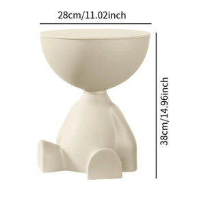 Mesa Lateral de Urso de Desenho Animado | Mesa de Centro Criativa Moderna