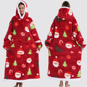Blanket Hoodie Oversized Wearable Hooded Blanket Adult