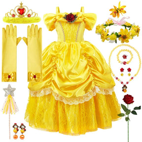 Conjunto de Fantasia de Princesa com Acessórios para Meninas