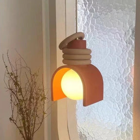 Luminária Pendente Wabi-Sabi | Design Minimalista Japonês em Resina