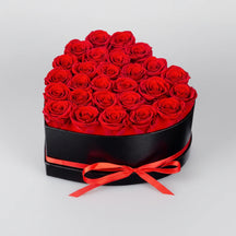 Caixa de Rosas para o Dia das Mães Flor Artificial Coração Presente Decoração para Ela