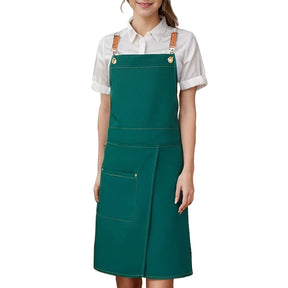 Waterproof Canvas Apron – Split-Skirt Design with Pockets