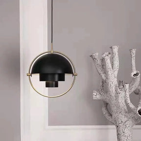 Modern Nordic Pendant Light | Sculptural Metal Suspension Lamp