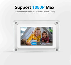 Acrylic Digital Photo Frame – Portable IPS Display – product image 5