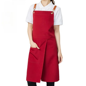 Waterproof Canvas Apron – Split-Skirt Design with Pockets
