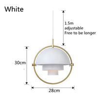 Modern Nordic Pendant Light | Sculptural Metal Suspension Lamp