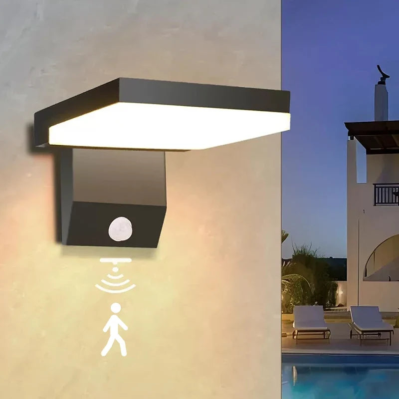 Foldable Outdoor Wall Light – IP65 LED with Motion Sensor Option