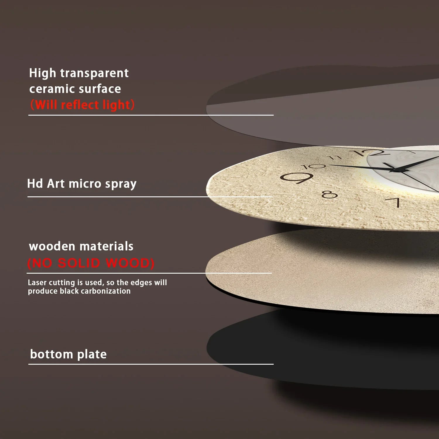 Modern Wall Clock – Silent Quartz Design