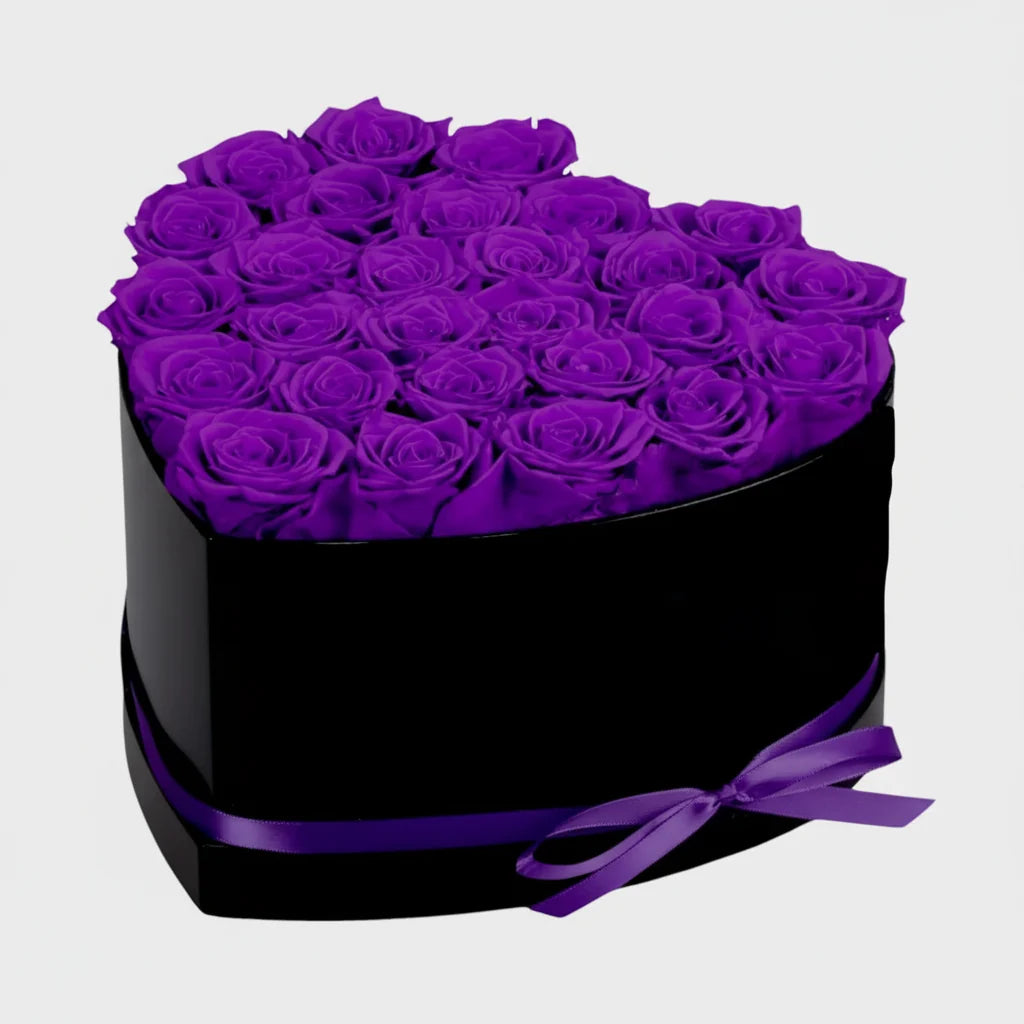 Caixa de Rosas para o Dia das Mães Flor Artificial Coração Presente Decoração para Ela