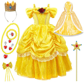 Conjunto de Fantasia de Princesa com Acessórios para Meninas