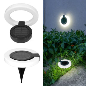 Luminária Solar de Espeto para Jardim – Cabeça Ajustável em 360° e Resistente a Intempéries IP65