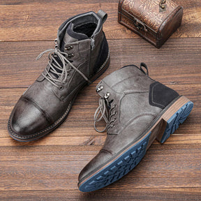 Botas Masculinas de Inverno Outdoor Duráveis e Quentes Estilo Utilitário Urbano