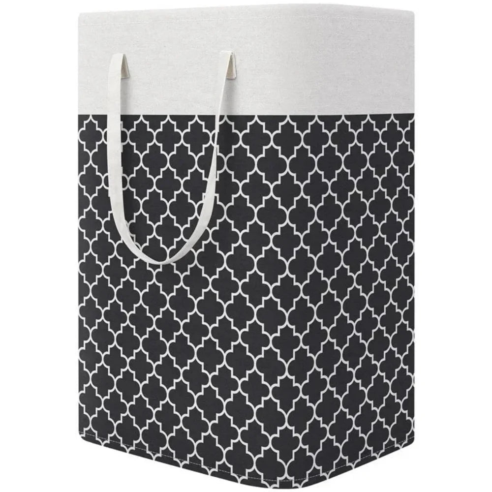 75L Waterproof Laundry Basket – Foldable Fabric Hamper with Handles