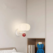 Nordic Pumpkin Wall Lamp | Modern Glass & Metal Sconce