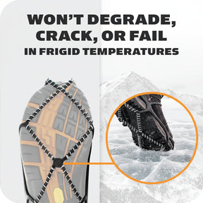 Ice Cleats Traction Spikes Shoes Steel Coil Anti Slip Grips