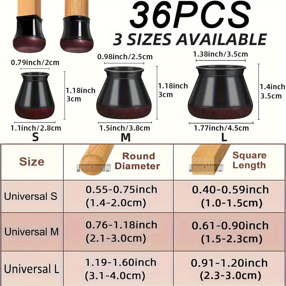 Protetores de Silicone Antirrisco para Pés de Cadeira e Móveis